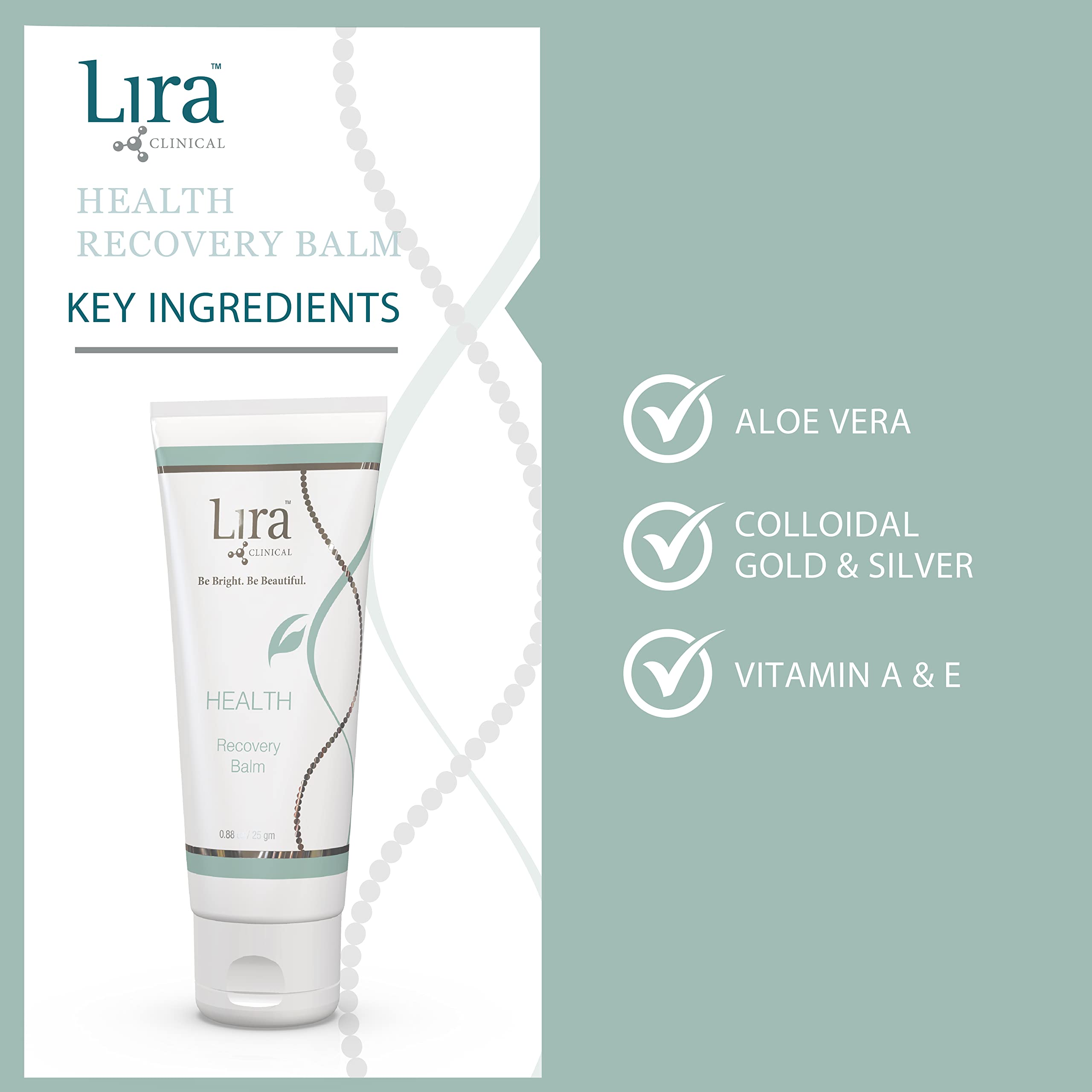 Lira Clinical HEALTH Recovery Balm - Post-treatment Ultra-hydrating Balm - with Aloe Vera, Vitamin A & E - for Normal, Sensitive, Dry Skin - 1 fl oz